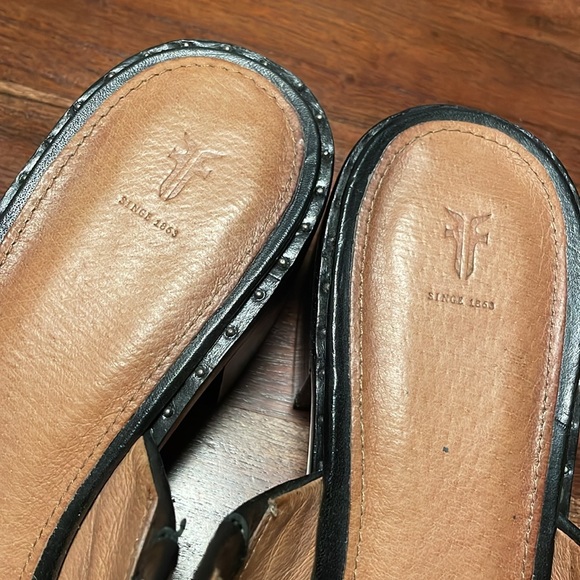 Frye Cindy Mule - black size 10 - Picture 2 of 5